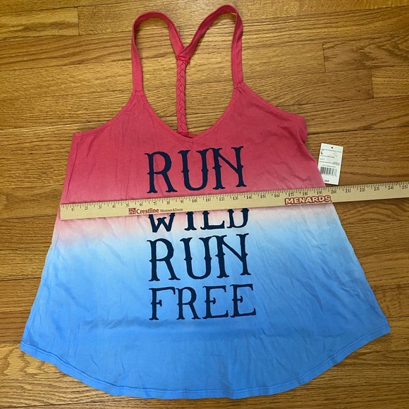 New, Freeze Run Wild, Run Free Tank Top, Size LARGE - Picture 4 of 6
